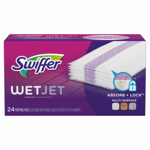 Swiffer WetJet Multi Surface Floor Cleaner Spray Mop Pad Refill Perspective: top
