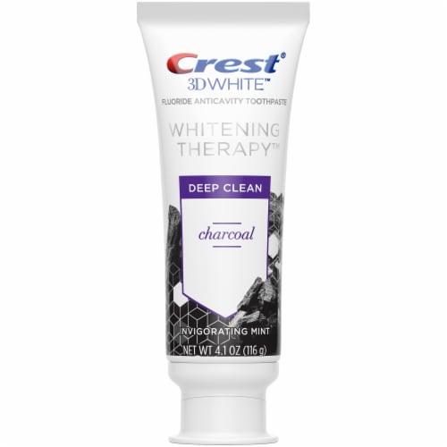 Crest® 3D White™ Whitening Therapy Charcoal Invigorating Mint Toothpaste Value Pack Perspective: top