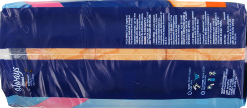 Always Overnight Maxi Size 4 Flexi-Wings Pads Jumbo Pack Perspective: top