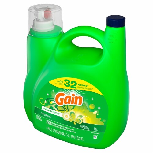 Gain + Aroma Boost Original Liquid Laundry Detergent Perspective: top