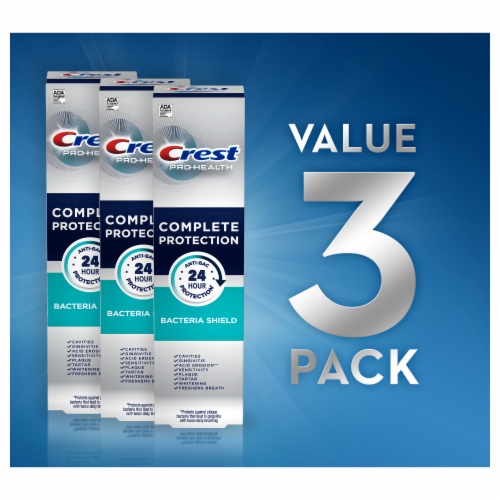 Crest Pro Health Complete Protection Bacteria Shield Toothpaste Perspective: top