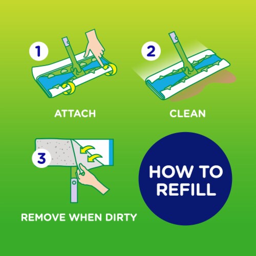 Swiffer Sweeper XL Dry Sweeping Cloths Perspective: top
