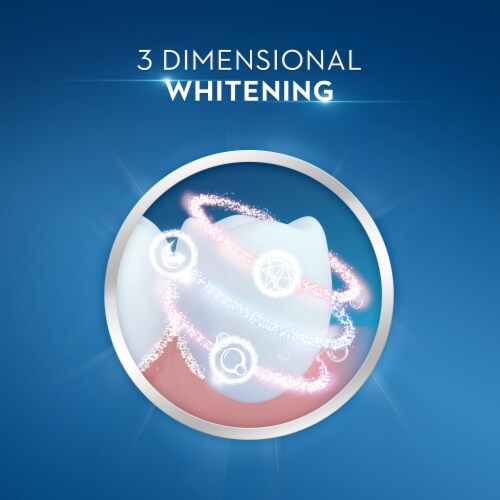 Crest 3D White, Whitening Toothpaste Glamorous White, 4.1 oz Perspective: top
