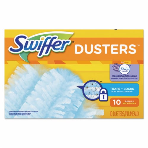 Swiffer Handle Electrostatic Fiber Duster - Blue Perspective: top