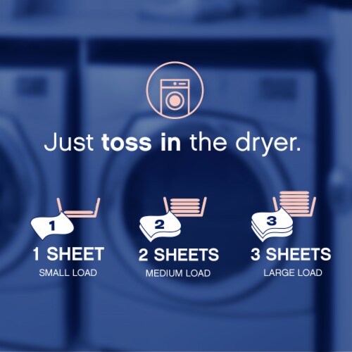 Downy Infusions Bliss Sparkling Amber Fabric Softener Dryer Sheets Perspective: top