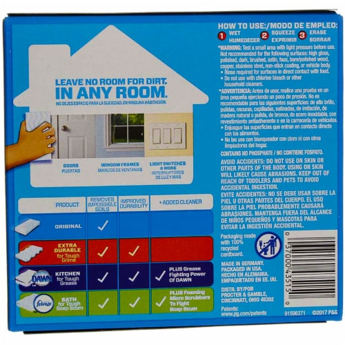 Mr. Clean Magic Eraser Original Household Cleaning Pads Perspective: top