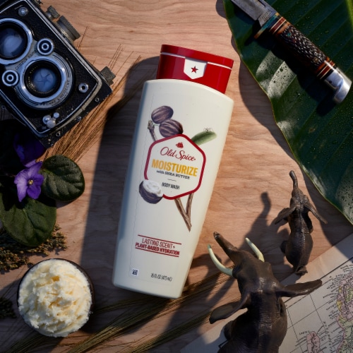 Old Spice Men's Moisturize with Shea Butter Body Wash Perspective: top