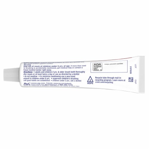 Crest Regular Cavity Protection Toothpaste Perspective: top