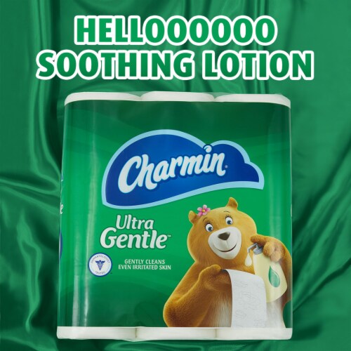 Charmin Ultra Gentle Mega Rolls Toilet Paper Tissue Perspective: top