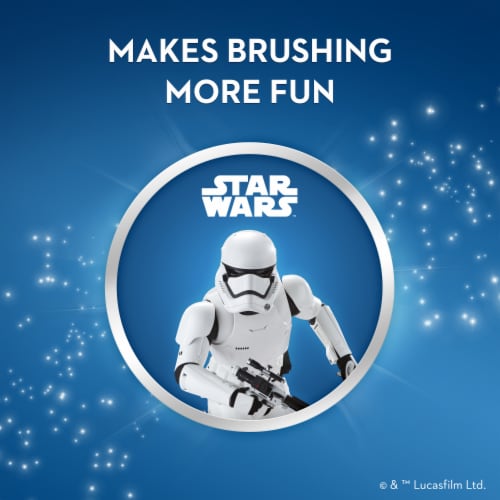 Crest Kid's featuring STAR WARS The Mandalorian Strawberry Flavor Toothpaste Perspective: top