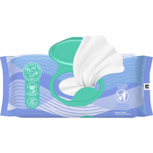 Pampers Expressions Botanical Rain Scent Baby Wipes Perspective: top
