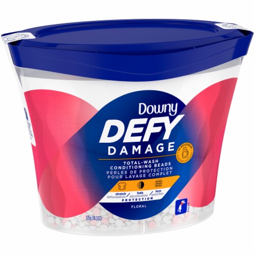 Downy Defy Damage Floral Scent Total Wash Conditioning Beads Scent Booster Perspective: top