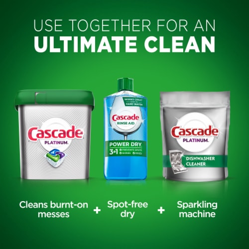 Cascade Platinum Dishwasher Cleaner Perspective: top