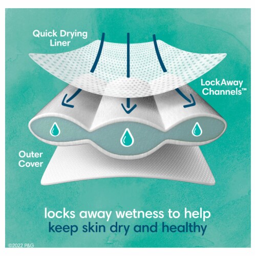 Pampers Pure Protection Newborn Diapers Perspective: top