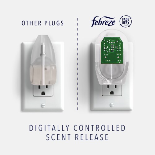 Febreze Sea Spray LIGHT Fade Defy PLUG Air Freshener Oil Refill Perspective: top