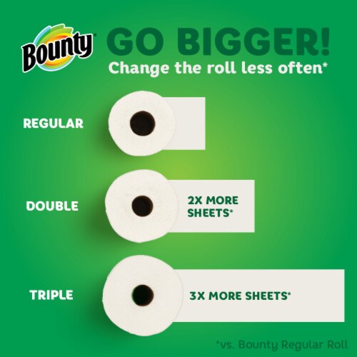 Bounty Select-A-Size Single Plus Paper Towel Rolls Perspective: top
