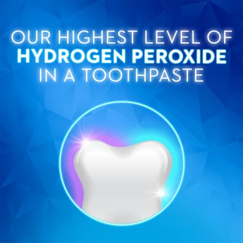 Crest 3D White Brilliance Hydrogen Peroxide Fluoride Toothpaste Perspective: top