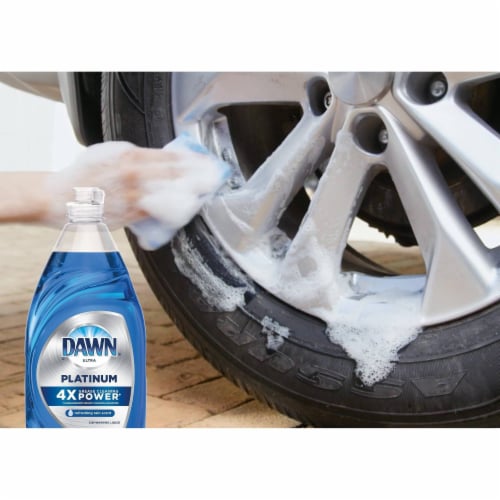 Dawn Platinum Refreshing Rain Scent Dishwashing Liquid Dish Soap Perspective: top
