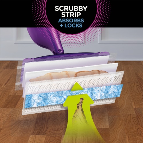 Swiffer WetJet Heavy Duty Mop Refills Perspective: top