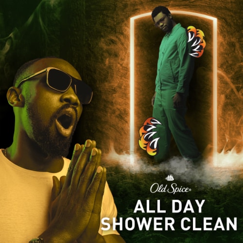 Old Spice Cleansing Body Wash for Men, 24/7 Shower Clean with Lasting Scent, 2 in 1 Perspective: top