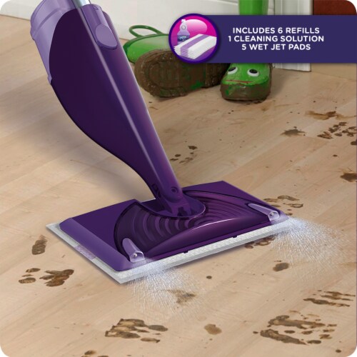 Swiffer WetJet Refill Kit: Floor Cleaner Mop Pad and Solution Refills