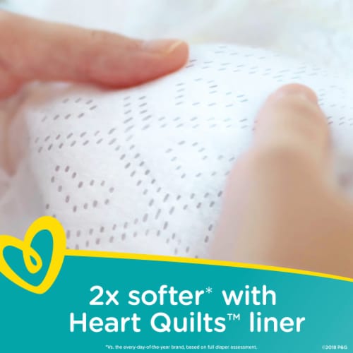 Pampers Swaddlers Newborn Diapers Size 1 Perspective: top