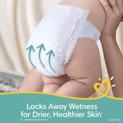 Pampers Swaddlers Diapers Size 2 Perspective: top