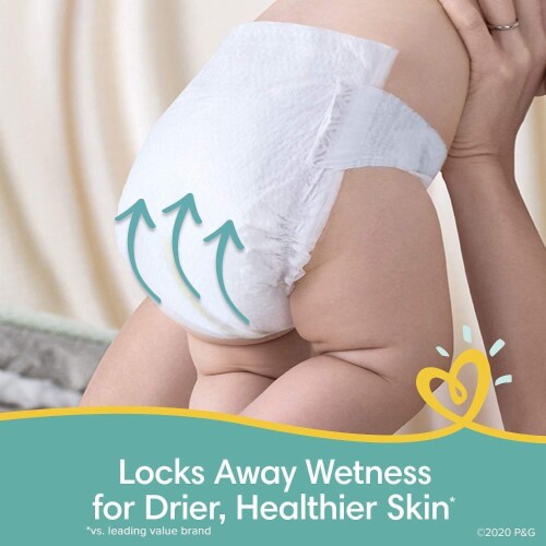 Pampers Swaddlers Diapers Size 2 Perspective: top