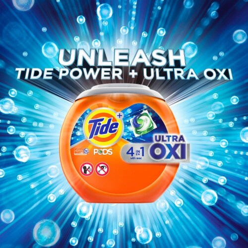 Tide PODS Liquid Laundry Detergent Soap Pacs Perspective: top