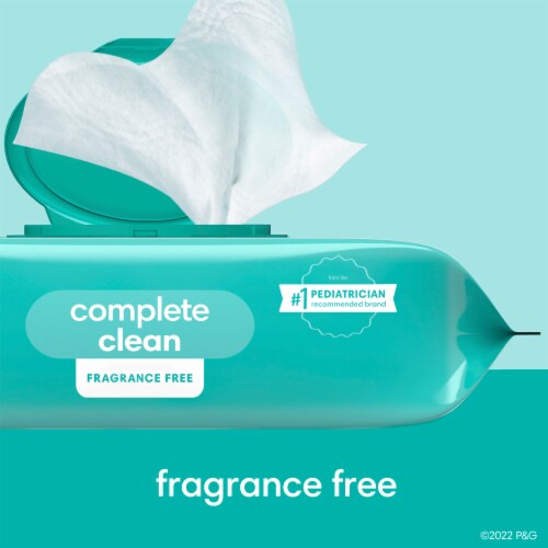 Pampers Fragrance Free Baby Clean Wipes Perspective: top