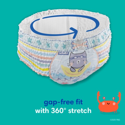 Pampers Splashers Medium Swim Diapers Perspective: top