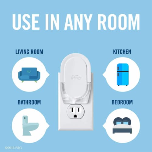 Febreze Odor Fighting Fade Defy PLUG Air Freshener Warmer Device Perspective: top