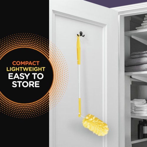 Swiffer Duster Heavy Duty Extendable Handle Pet Starter Kit & Refills Perspective: top
