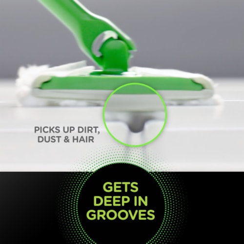 Swiffer Sweeper Heavy Duty Multi-Surface Dry Cloth Refills Perspective: top