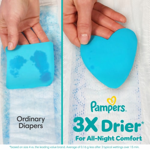 Pampers Swaddlers Baby Diapers Size 4 (22-37 lbs) Perspective: top