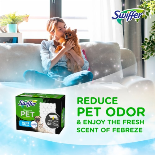 Swiffer Sweeper Pet Heavy Duty Multi-Surface Dry Cloth Refills Perspective: top