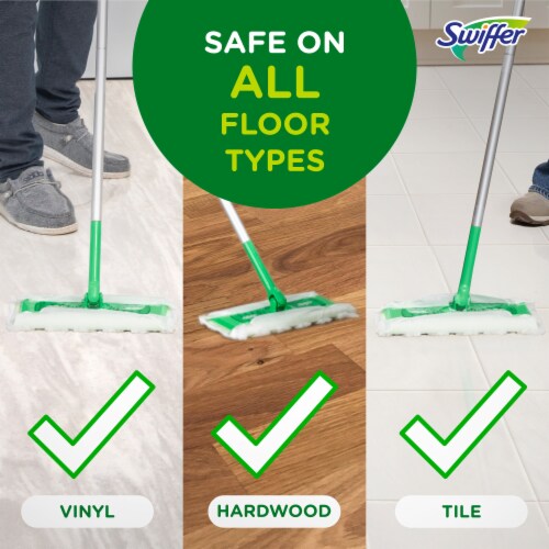 Swiffer Sweeper Pet Heavy Duty Dry Multi-Surface Cloth Refills for Floor Sweeping and Cleaning Perspective: top
