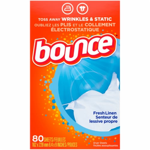 Bounce Fresh Linen Dryer Sheets Perspective: top