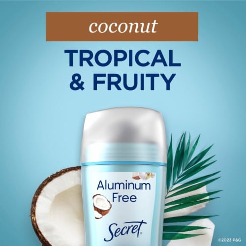 Secret for Women Aluminum-Free Deodorant Coconut Scent Perspective: top