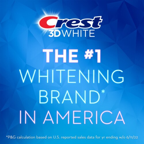 Crest 3D White Icy Clean Mint Stain Eraser Teeth Whitening Toothpaste Value Pack Perspective: top