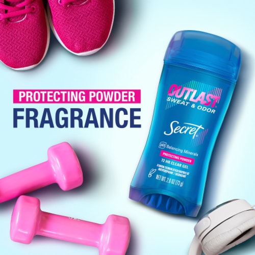 Secret Outlast Protecting Powder Clear Gel Antiperspirant Deodorant Perspective: top