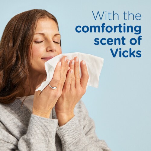 Puffs Plus Lotion Cube with the Scent of Vick's Facial Tissues Perspective: top