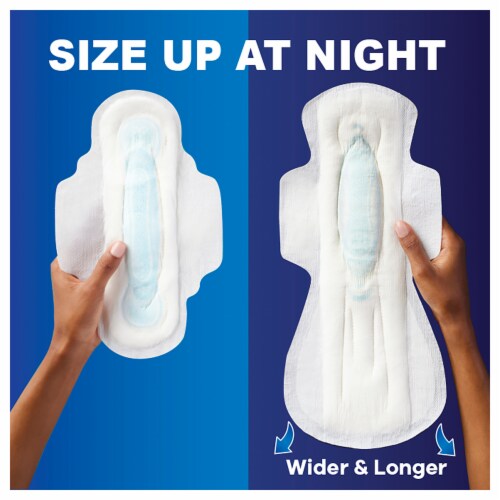 Always® Leak-Free Comfort Super Long Maxi Pads Perspective: top