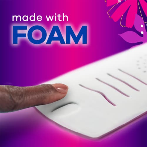 Always Radiant Overnight Feminine Pads for Women, Size 4 for Nighttime, with Wings Perspective: top