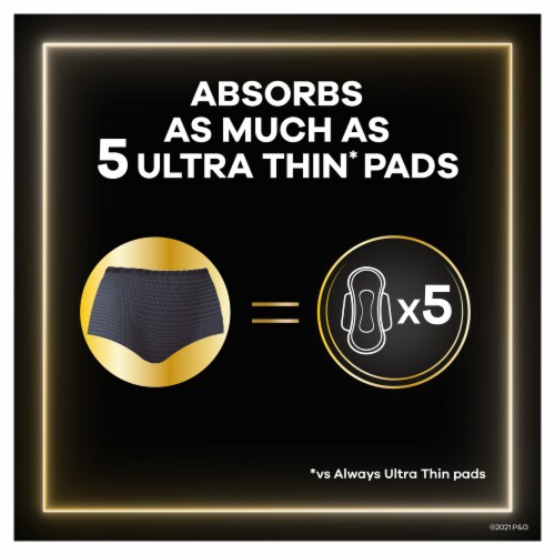 Always® ZZZ Size 6 Overnight Absorbency Unscented Pads with Wings Perspective: top