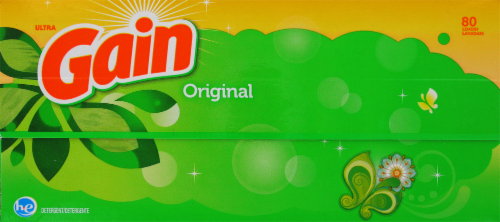 Gain Original Powder Laundry Detergent Perspective: top