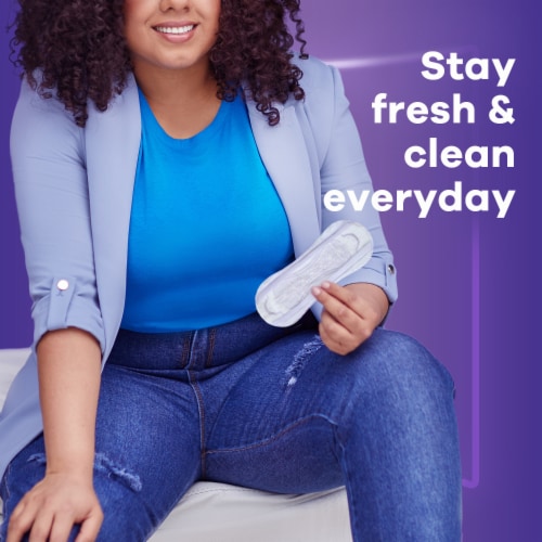 Always Xtra Protection 3-in-1 Daily Regular Liners Perspective: top