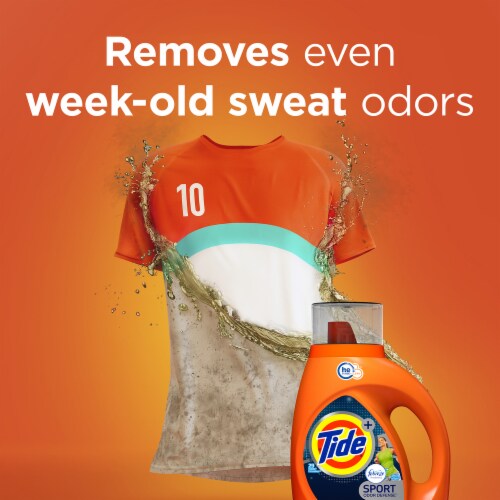 Tide Plus Febreze Freshness Sport Odor Defense HE Turbo Clean Liquid Laundry Detergent Perspective: top
