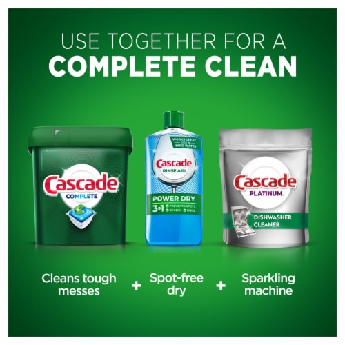 Cascade® Complete Lemon Scent Dishwasher Detergent ActionPacs Perspective: top