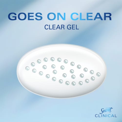 Secret Clinical Strength Completely Clean Clear Gel Antiperspirant and Deodorant Perspective: top